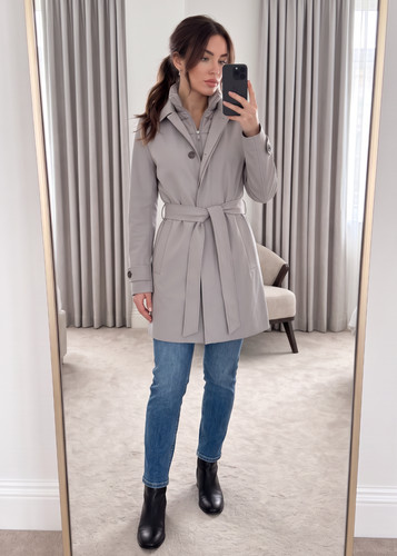 Giacca cappotto lungo ibrido