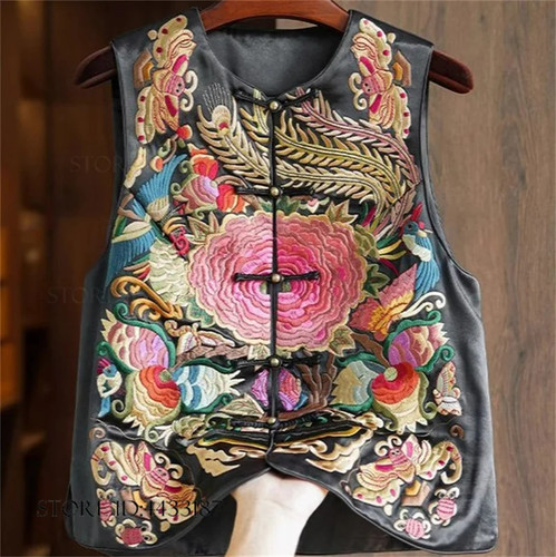 Gilet lusso squisito ricamo - di,