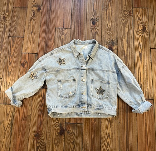 Giacca denim blu - , con