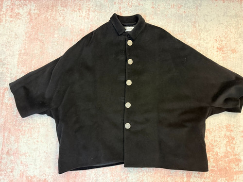 Balenciaga cappotto nero lana