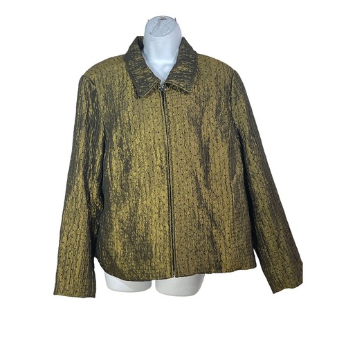Giacca donna oro metallizzato