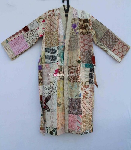 Giacca kantha patchwork - , seta