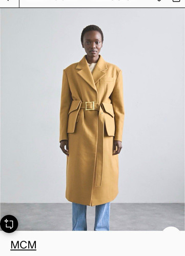 Mcm belt coat cappotto donna - coat,