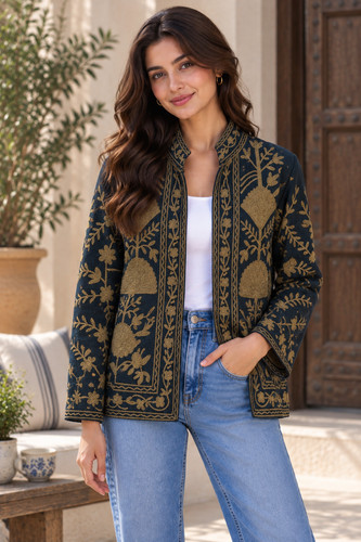 Giacca donna verde - , cotone