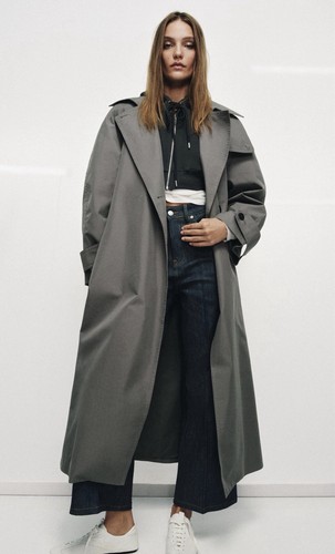 Trench coat oversize con - coat,